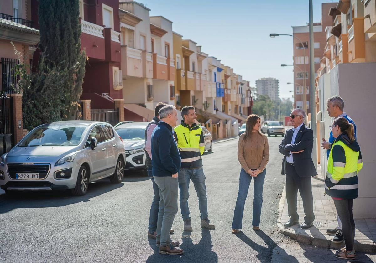 Visita de las obras por parte del alcalde de Roquetas de Mar y de la concejala de Presidencia