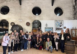 Los mayores descubrieron la Bodega Zuleta Delgado en Cádiz.
