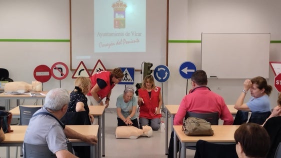 Los mayores de Vícar vuelven al Centro de Educación Vial con motivo del Mes de la Salud