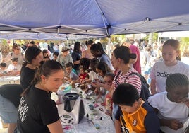 Un momento de la jornada de este miércoles en Vícar.