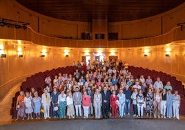 El acto de este martes congregó a una gran cantidad de personas en Roquetas de Mar.