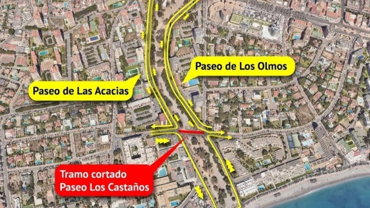 Roquetas 'paraliza' el Paseo de los Castaños hasta el 30 de julio