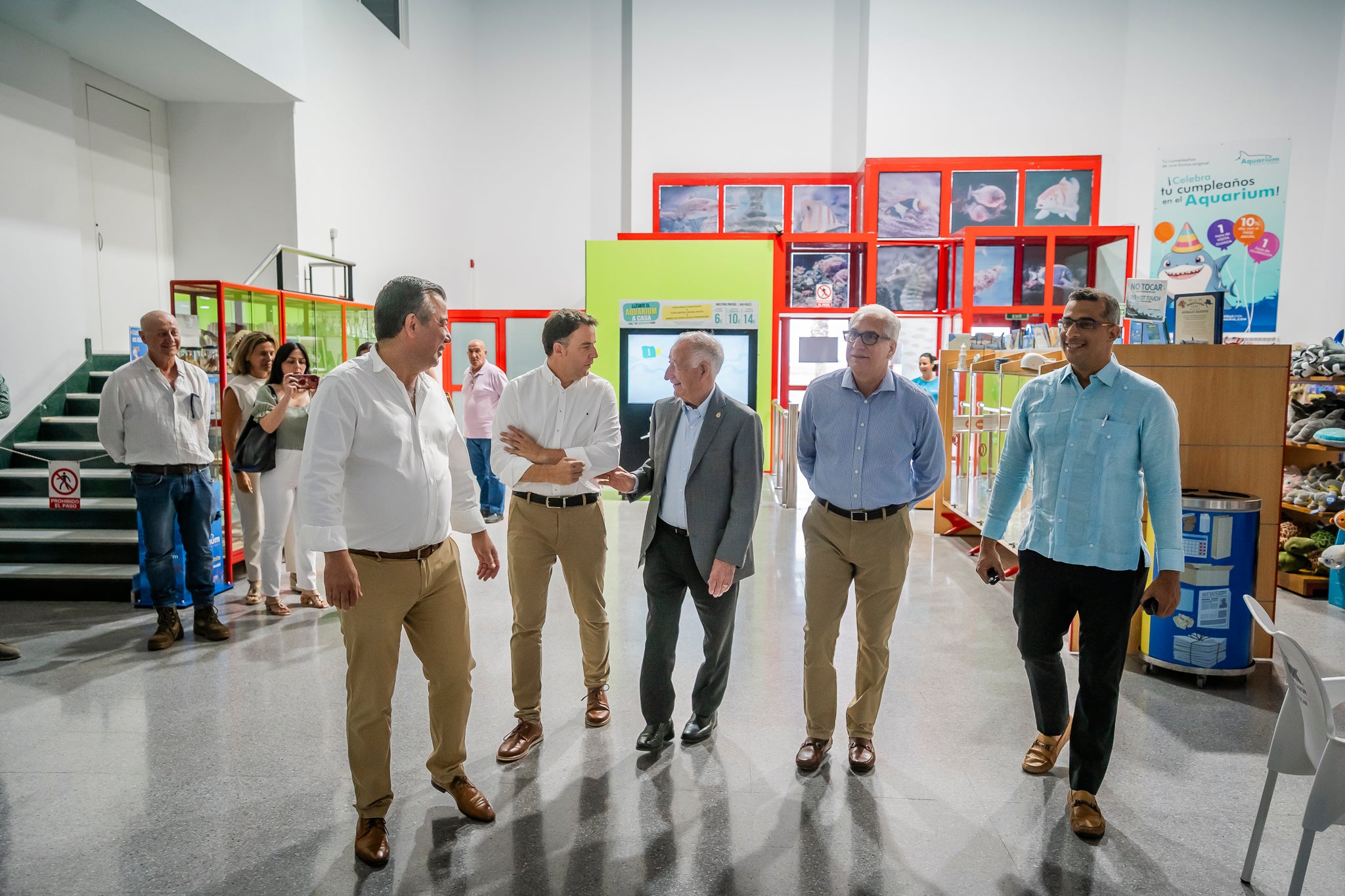 El Aquarium Costa de Almería gana un aliado en América, en imágenes
