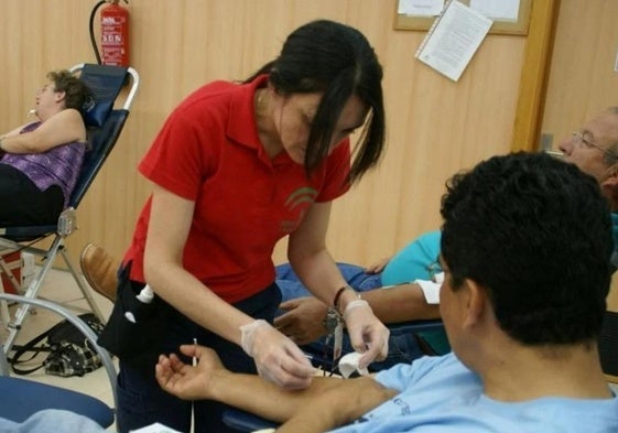 Una colecta de sangre en un centro de salud del municipio.