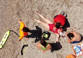 Uno de los momentos del rescate.