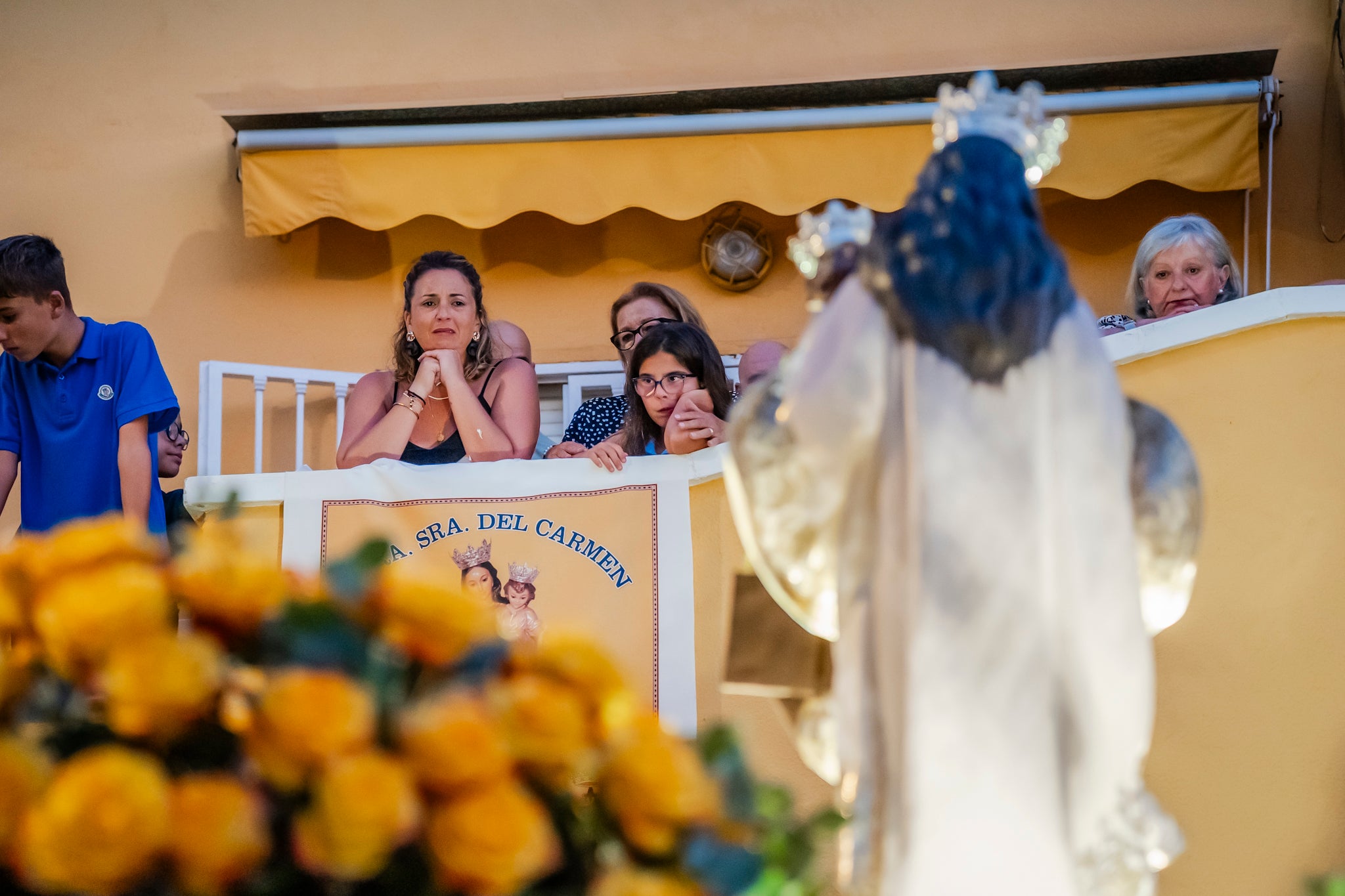La Virgen del Carmen pasea por Aguadulce