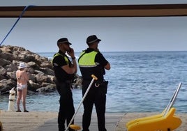 El segundo simulacro se llevó a cabo en una playa de Aguadulce.