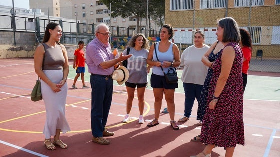 Antonio Bonilla visita las obras de mejora del colegio Virgen de La Paz
