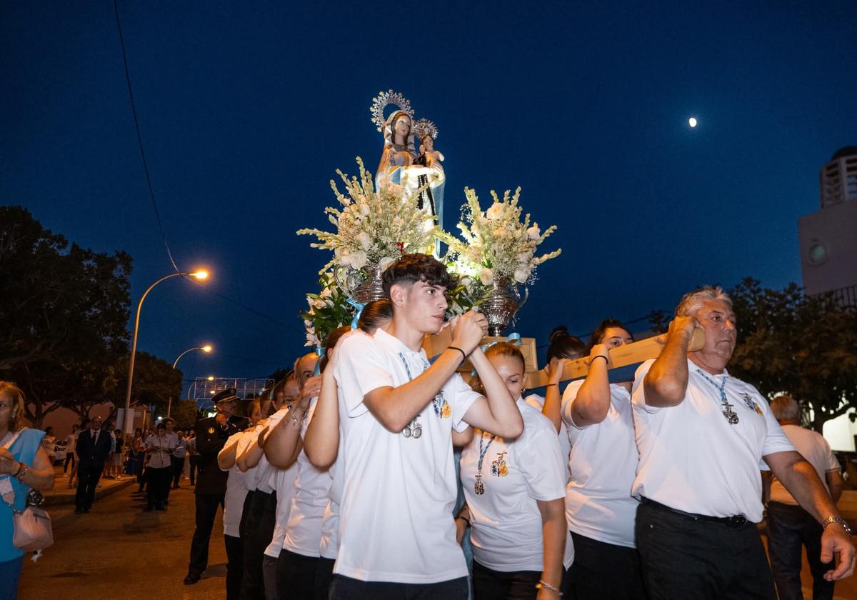 Un momento de los festejos en la pedanía roquetera.