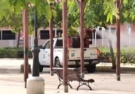 Fumigaciones en Aguadulce.