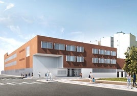 Imagen del del boceto del futuro centro educativo en Roquetas de Mar.