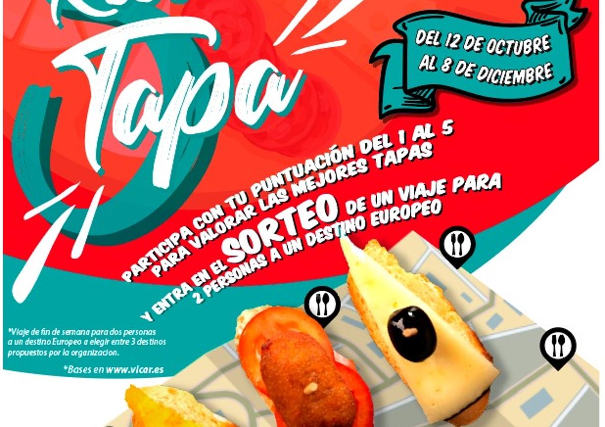 Cartel anunciador de este evento gastronómico en Vícar.