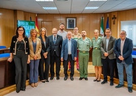 Foto de familia tras la presentación del evento en Roquetas de Mar.