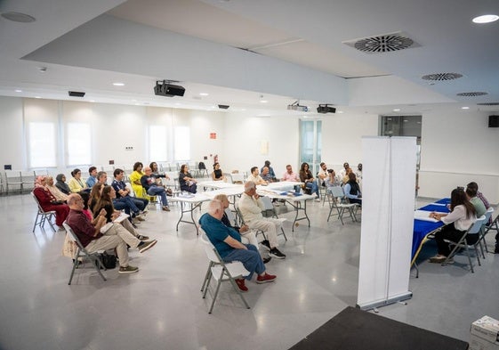 Un momento de la jornada de participación ciudadana en Roquetas.