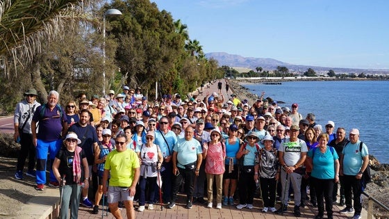La Olimpiada de Mayores de Vícar regresaba con una ruta por la Universidad de Almería hasta el Cable Inglés