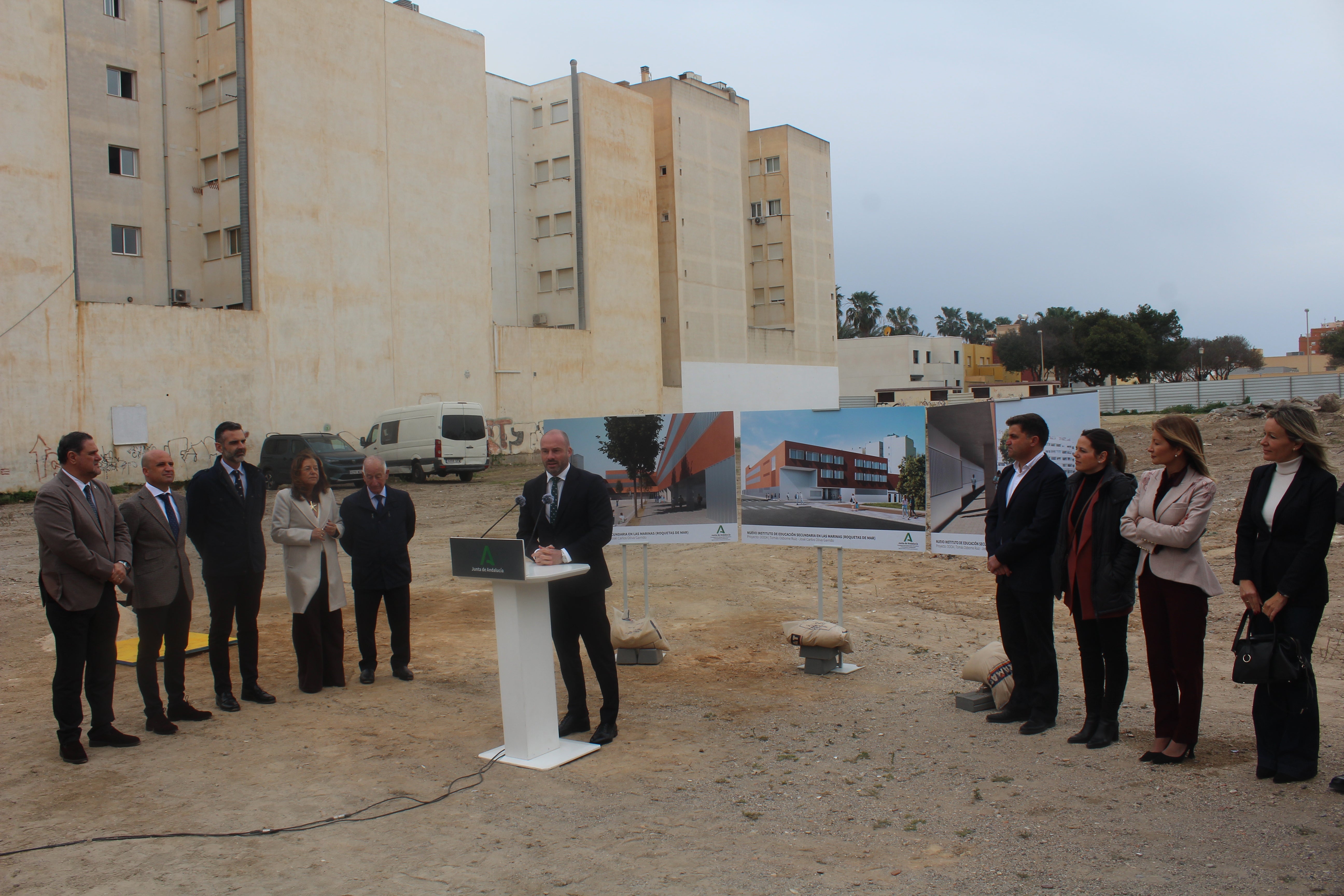 Primera Piedra del IES Las Marinas de Roquetas, en imágenes