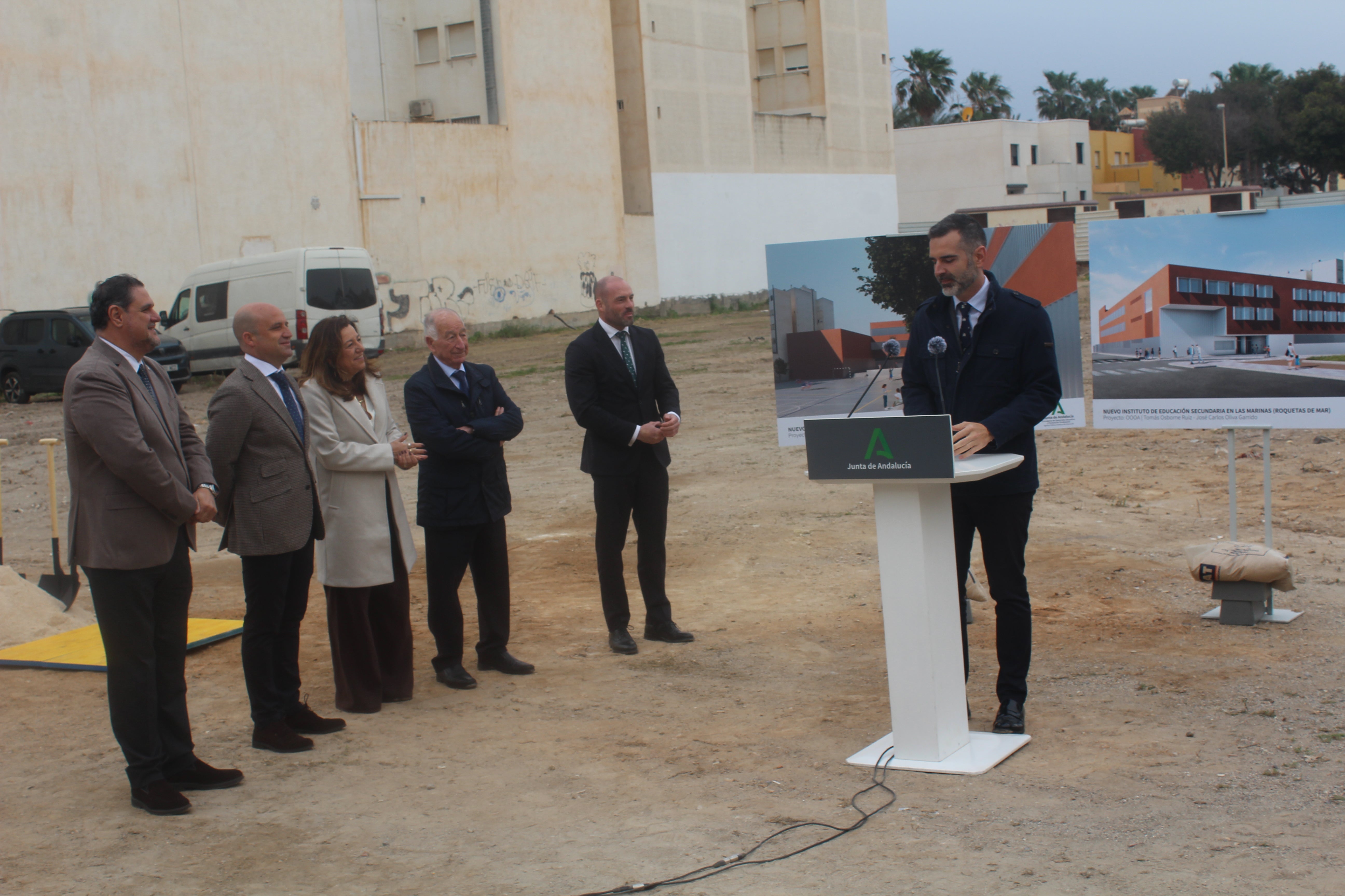 Primera Piedra del IES Las Marinas de Roquetas, en imágenes