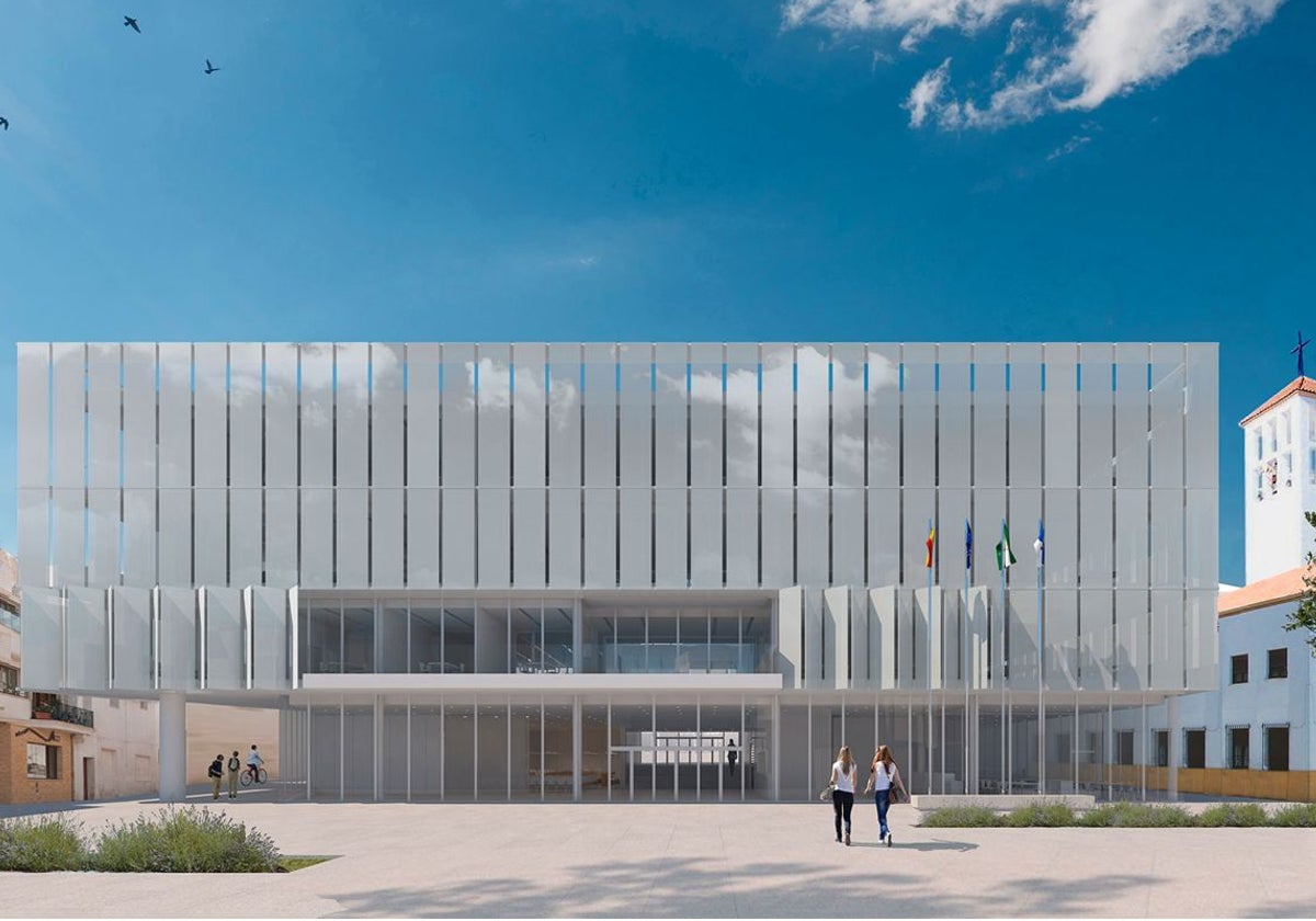 Boceto para el nuevo Ayuntamiento de Roquetas de Mar.