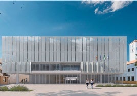 Boceto para el nuevo Ayuntamiento de Roquetas de Mar.