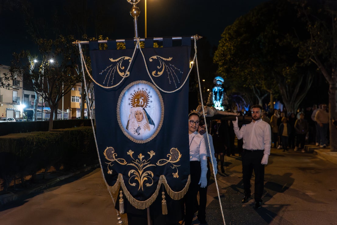 Roquetas se vuelca con el inicio de Semana Santa en El Solanillo