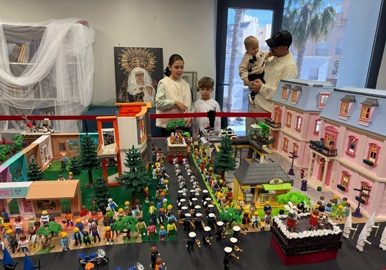 Una de las exposiciones de Playmobil en el Aula del Mar.