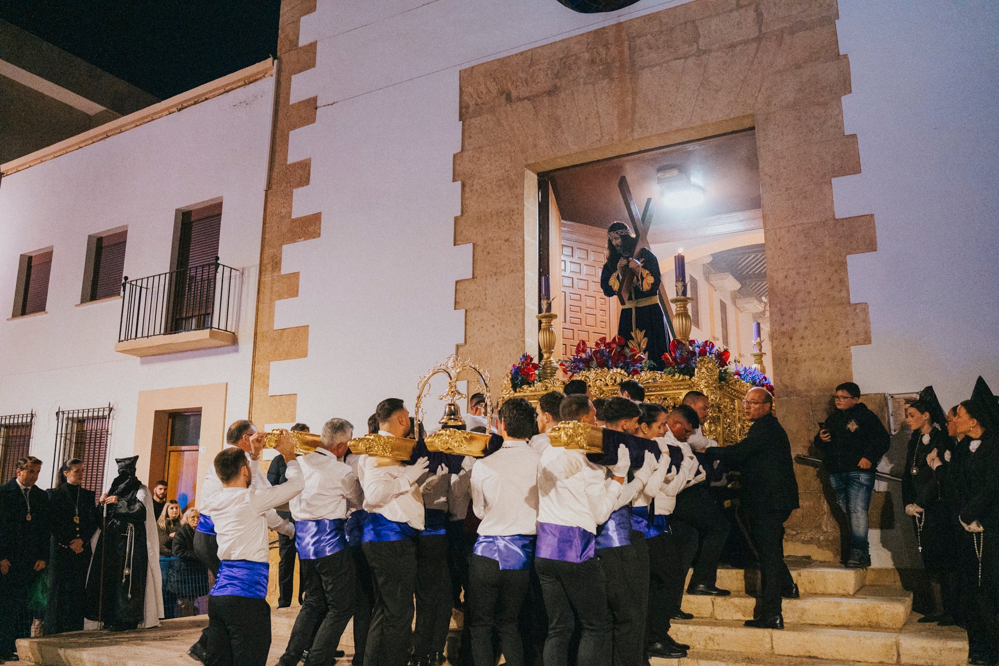 Así se vivió el paso de Nuestro Padre Jesús Nazareno por Roquetas