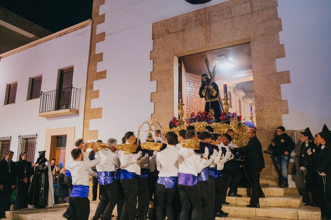 Así se vivió el paso de Nuestro Padre Jesús Nazareno por Roquetas