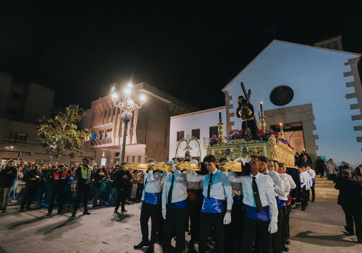 Así se vivió el paso de Nuestro Padre Jesús Nazareno por Roquetas