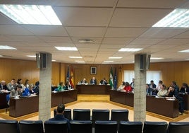 Imagen del pasado Pleno celebrado en el Ayuntamiento.