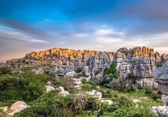 Uno de los paisajes del Torcal de Antequera.