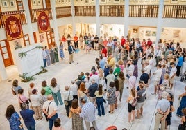 Un acto cultural realizado en el Castillo de Santa Ana.