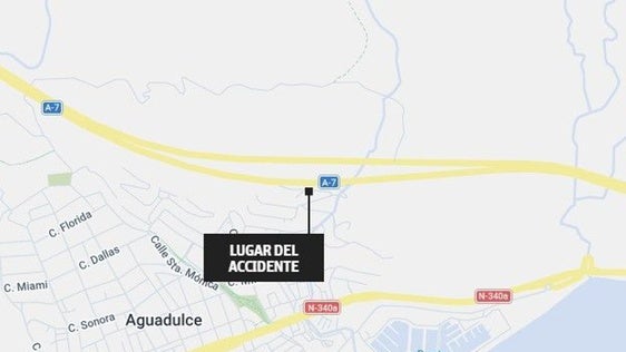 Dos heridos en una colisión múltiple en el túnel de Aguadulce de la A-7