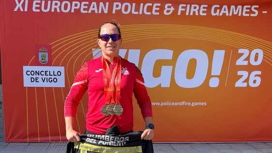 Tres bomberos del Poniente destacan en los Juegos Europeos de Policías y Bomberos