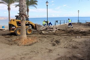 Comienzan los trabajos de mejora del mirador del Puerto