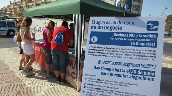 PSOE, IU y Tú Decides pedirán hoy en el pleno la anulación de la subida del agua