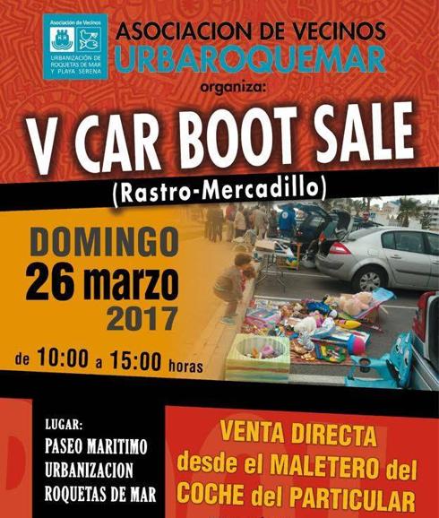 La asociación Urba-Roquemar vuelve a organizar su ‘Car Boot Sale’