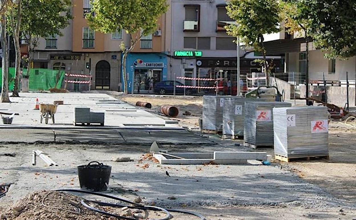 El parque de la avenida Ciudad de Linares está al 50% de su ejecución total