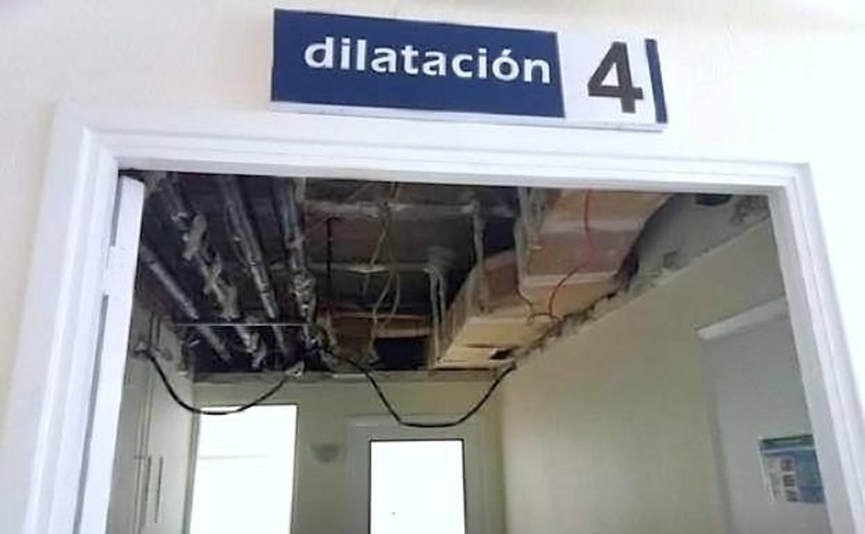 Sucesos en Jaén: Renuevan los techos del área de paritorios del Hospital de Úbeda tras los desprendimientos