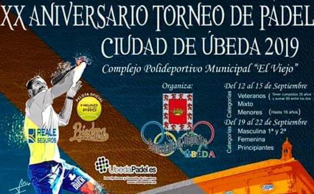 Torneo de Pádel 'Ciudad de Úbeda' | Abierto el plazo de inscripción