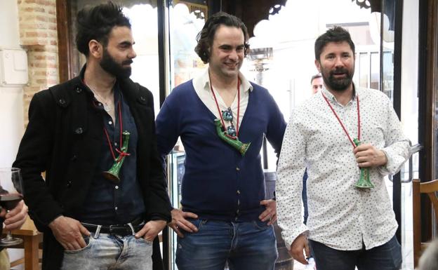 Gabriel, Rafa y Juanca Carvajal.