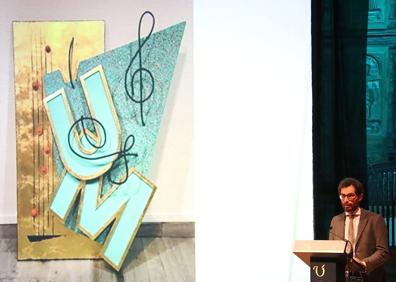 Imagen secundaria 1 - Público asistente, presentación del cartel por Antonio Cuenca y Ana Carmen Ortega.