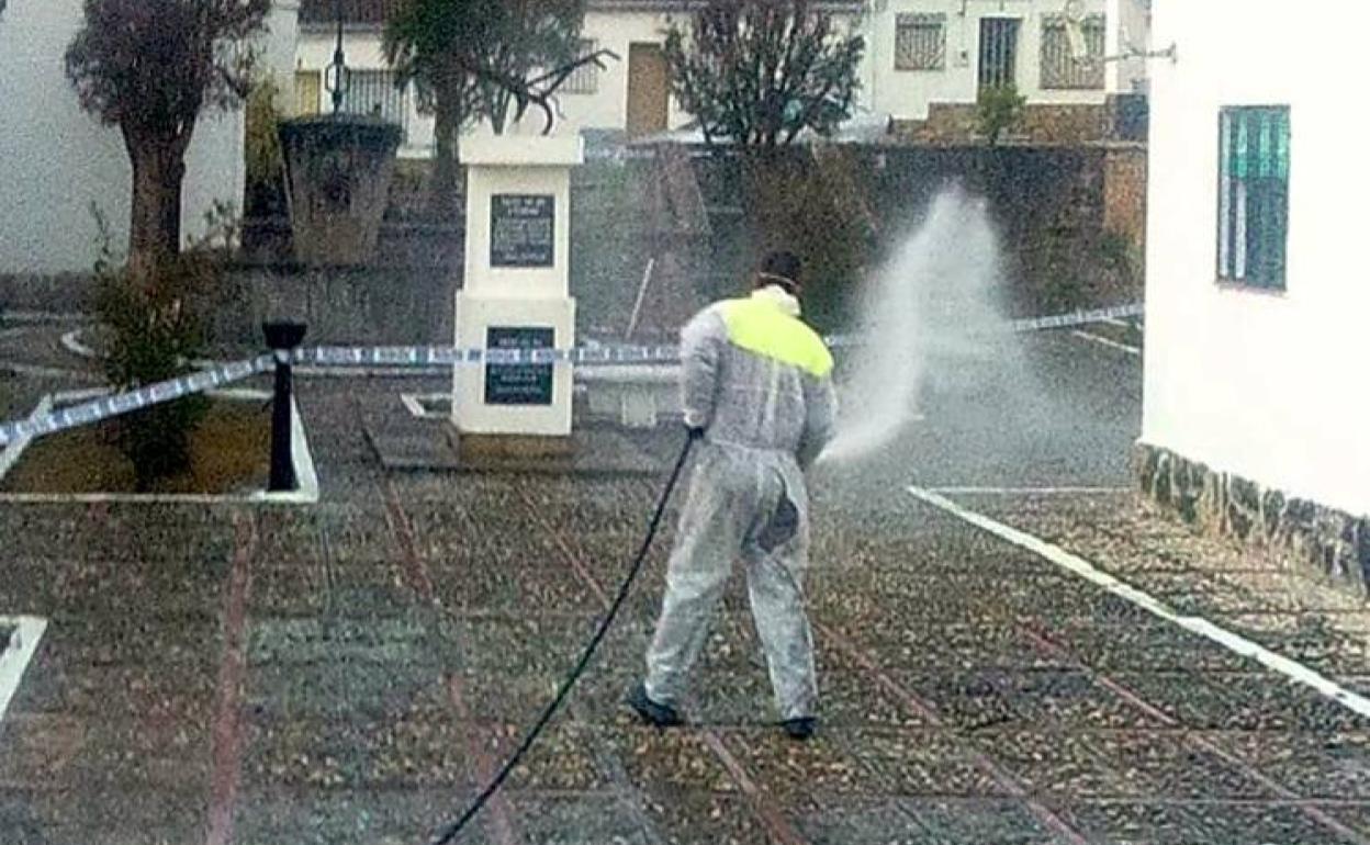 Trabajos en una de las pedanías ubetenses.
