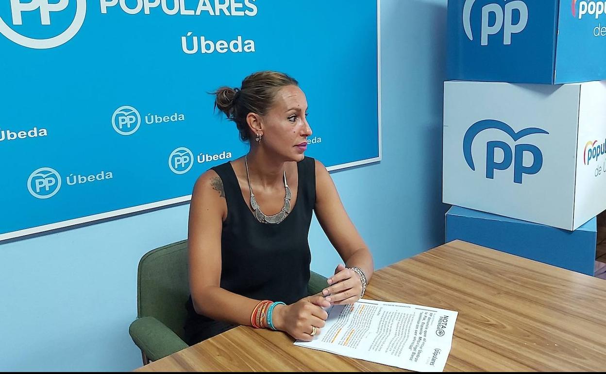 La concejala del PP en el Ayuntamiento de Úbeda, Chesca Martínez.