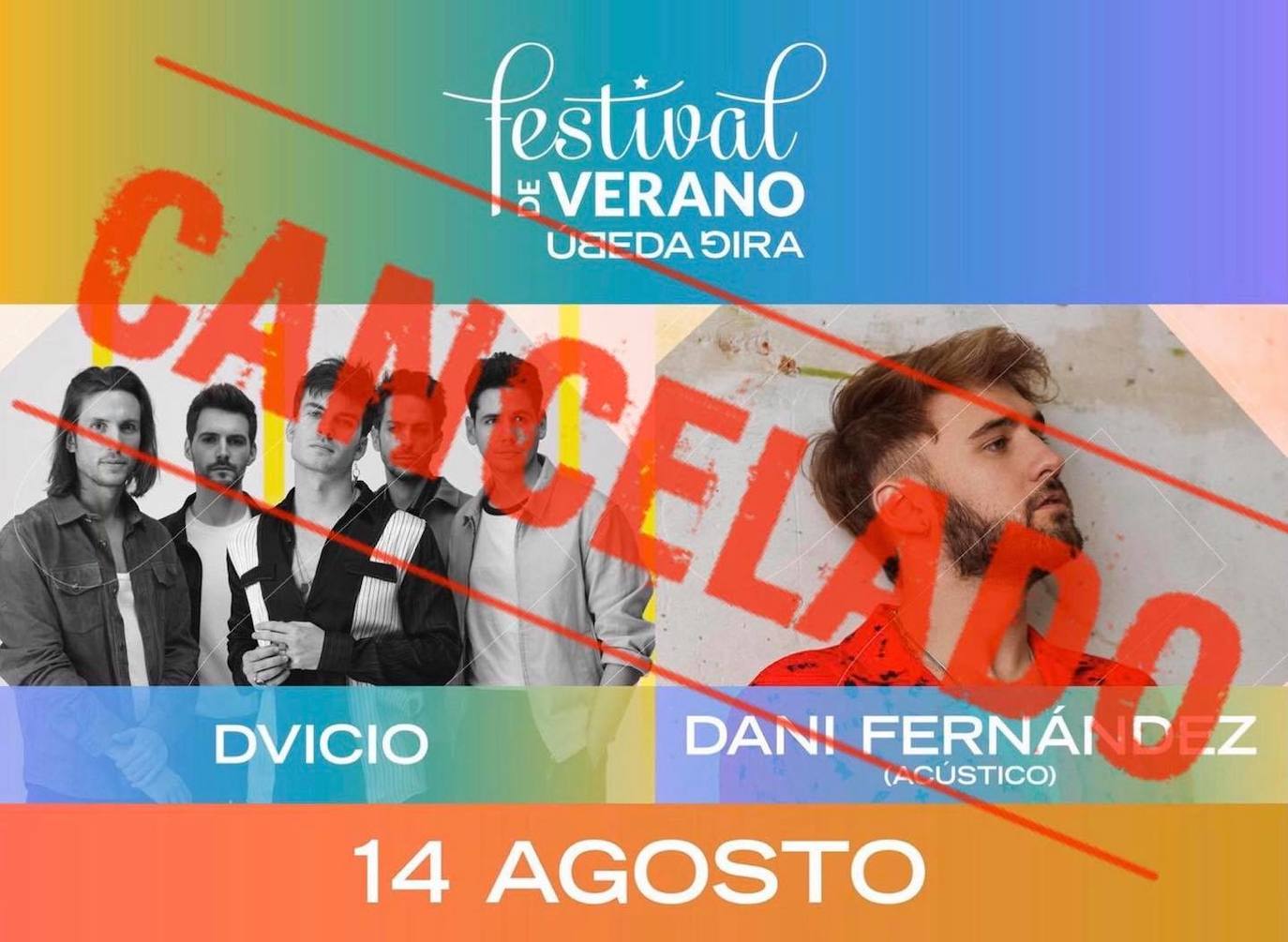 Suspendido el concierto de Dani Fernández y 'Dvicio'