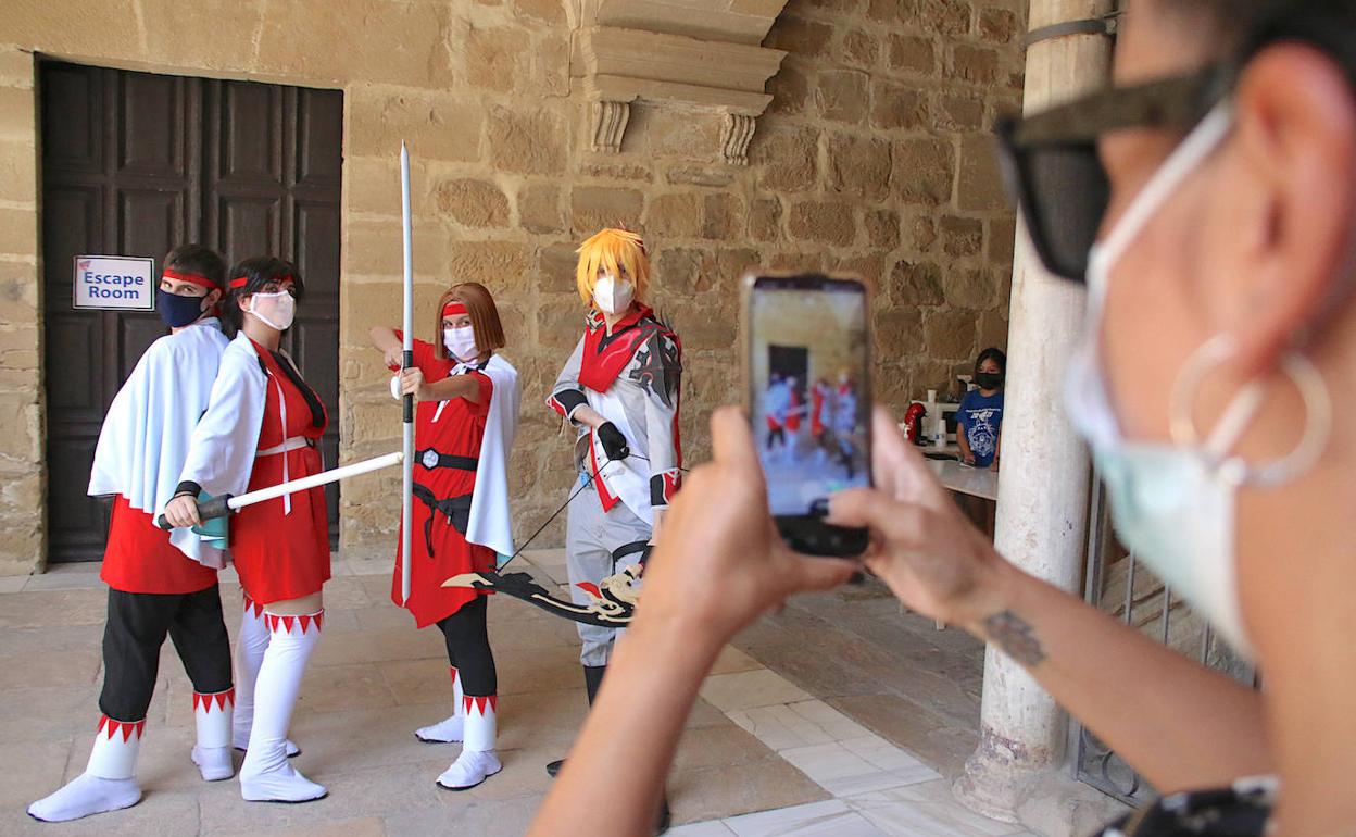 Algunos 'cosplayers' participantes.