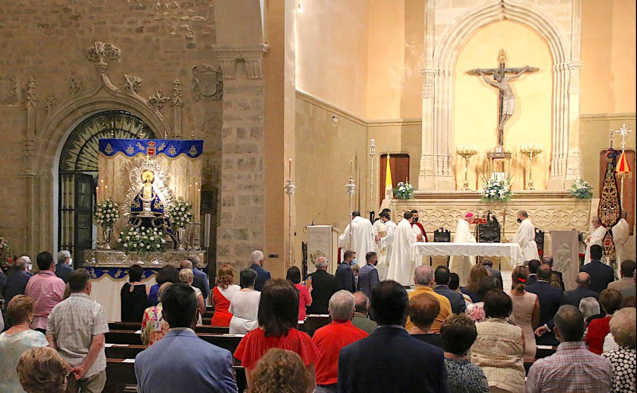 El año pasado todos los actos ya tuvieron lugar en el interior del templo.