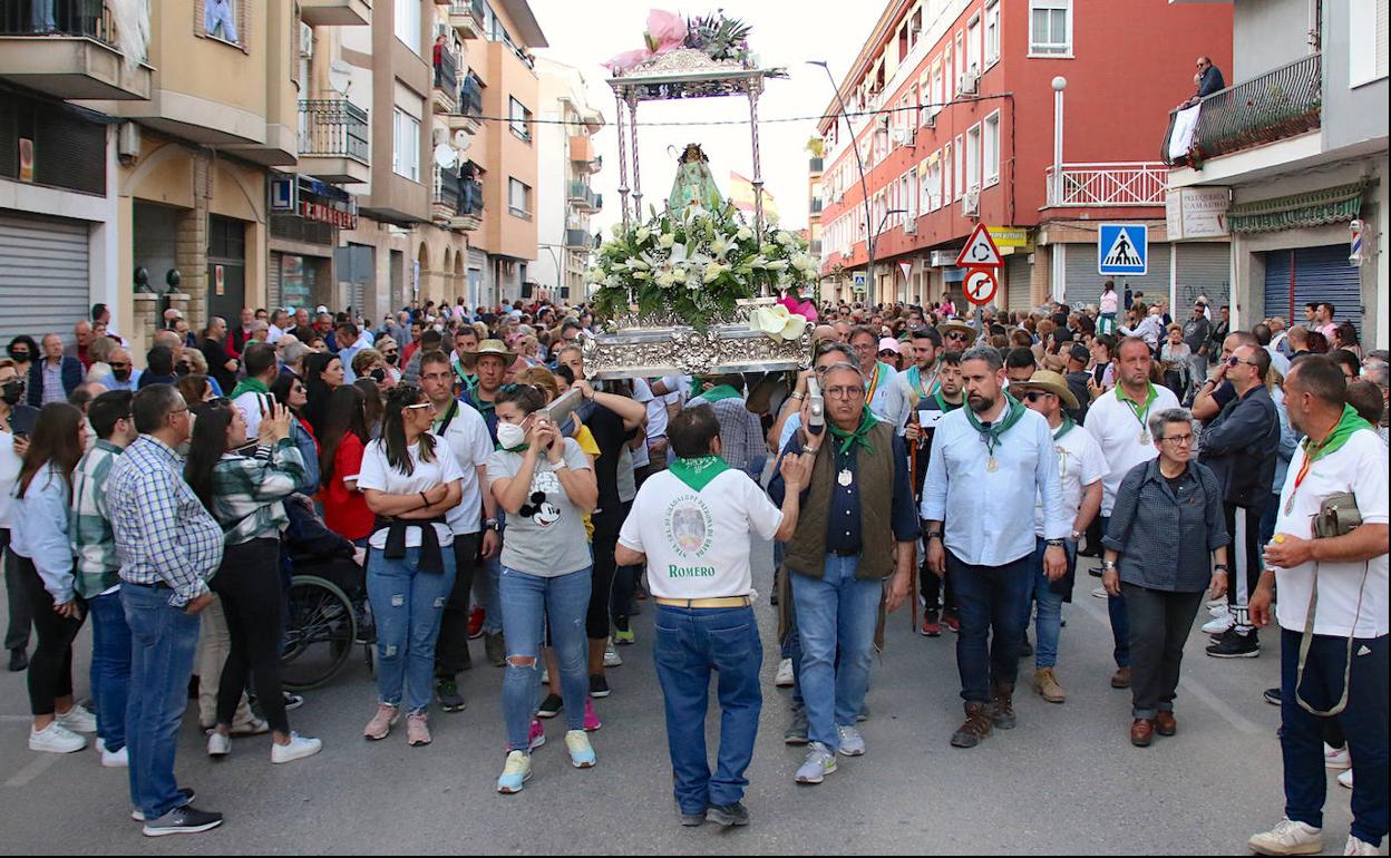 Jornada de reencuentros durante el regreso de la romería de la Virgen de Guadalupe