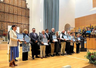 Imagen secundaria 1 - Varios momentos del acto celebrado en Úbeda.