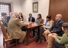 Una de las reuniones de trabajo.