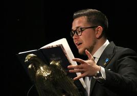 Gabriel García durante su pregón.